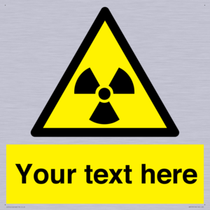 Custom Radioactive Material Sign